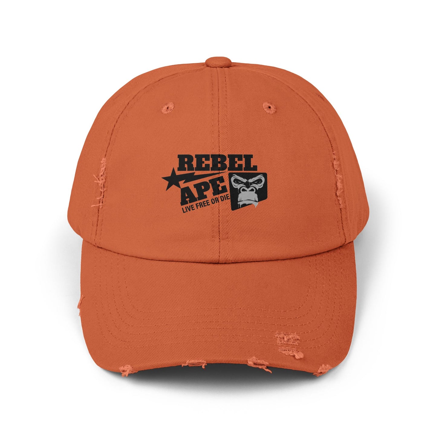 Rebel Ape Logo Distressed Cap