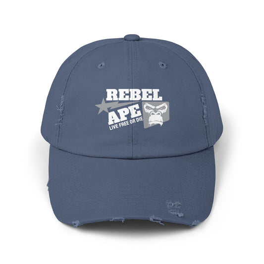 Rebel Ape Logo Distressed Cap