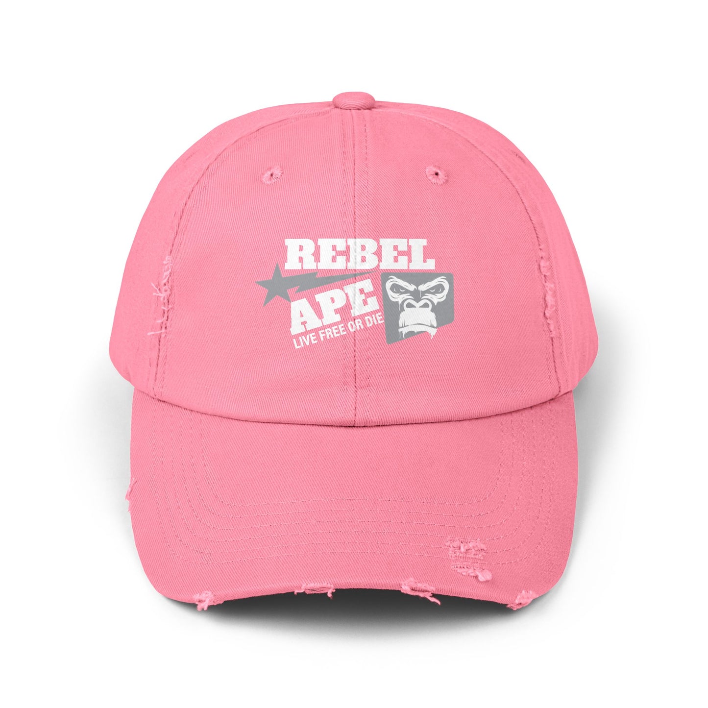 Rebel Ape Logo Distressed Cap