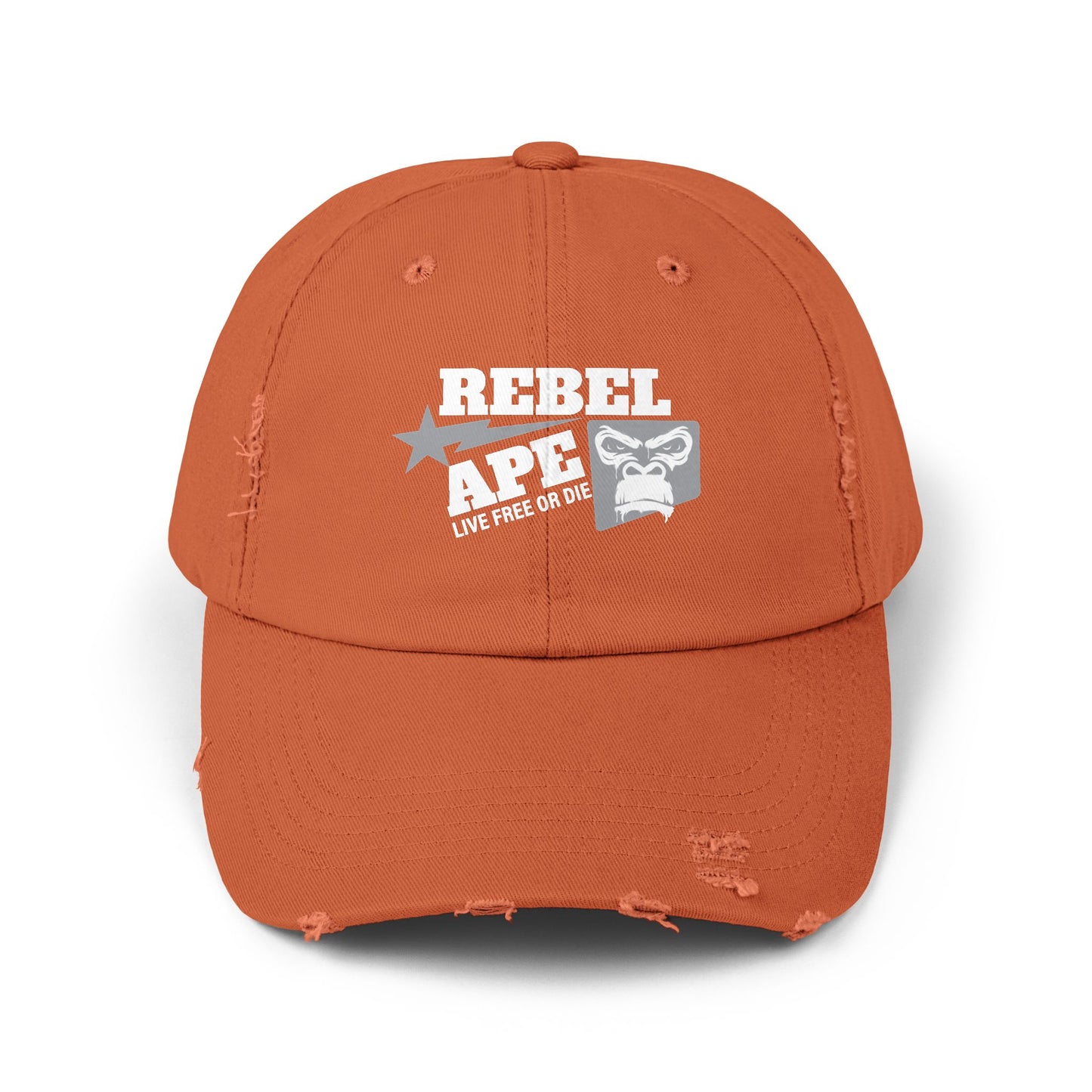 Rebel Ape Logo Distressed Cap