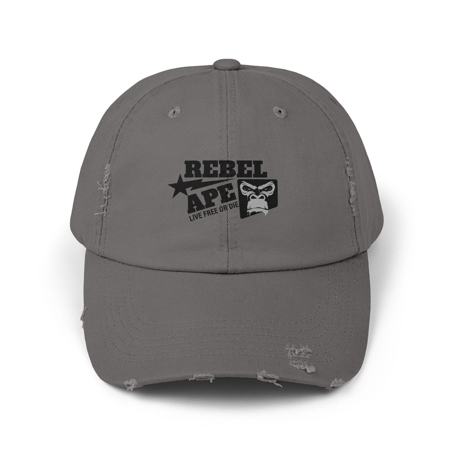 Rebel Ape Logo Distressed Cap