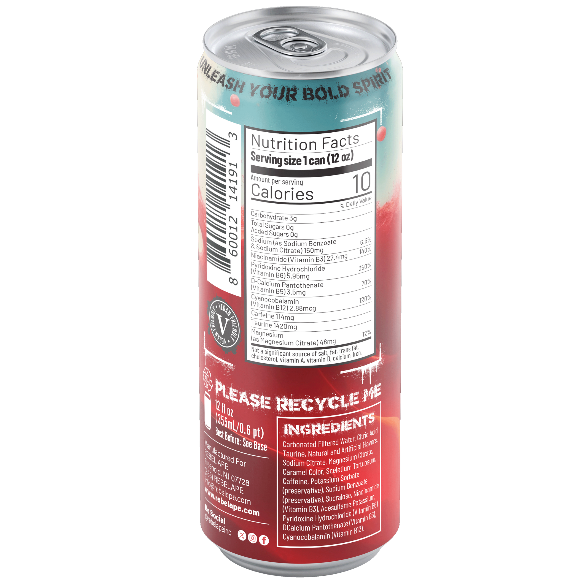 Renegade Energy Drink Zero 4 Pack (Free Shipping)